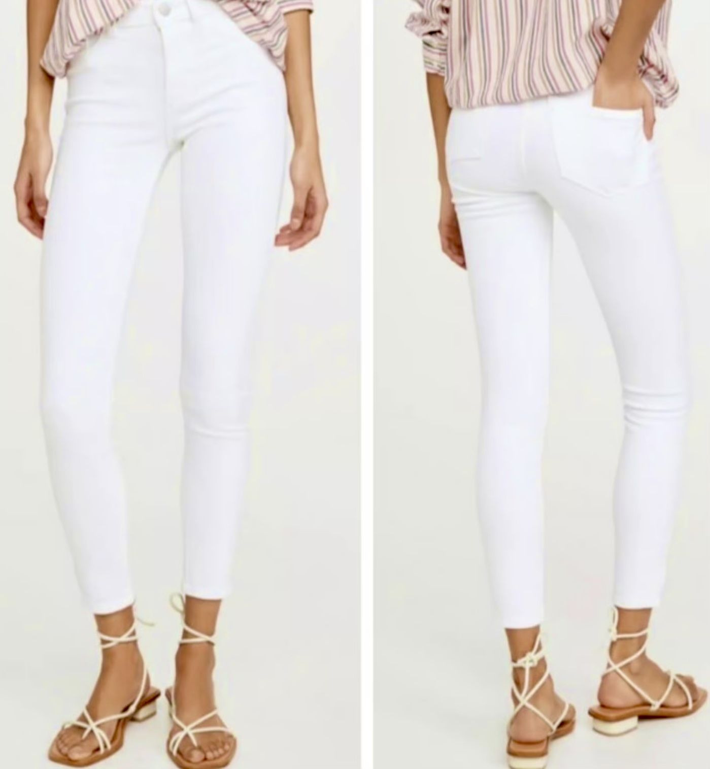 Celebrity Pink NWOT White MID RISE ANKLE Skinny Jeans size 5(27)