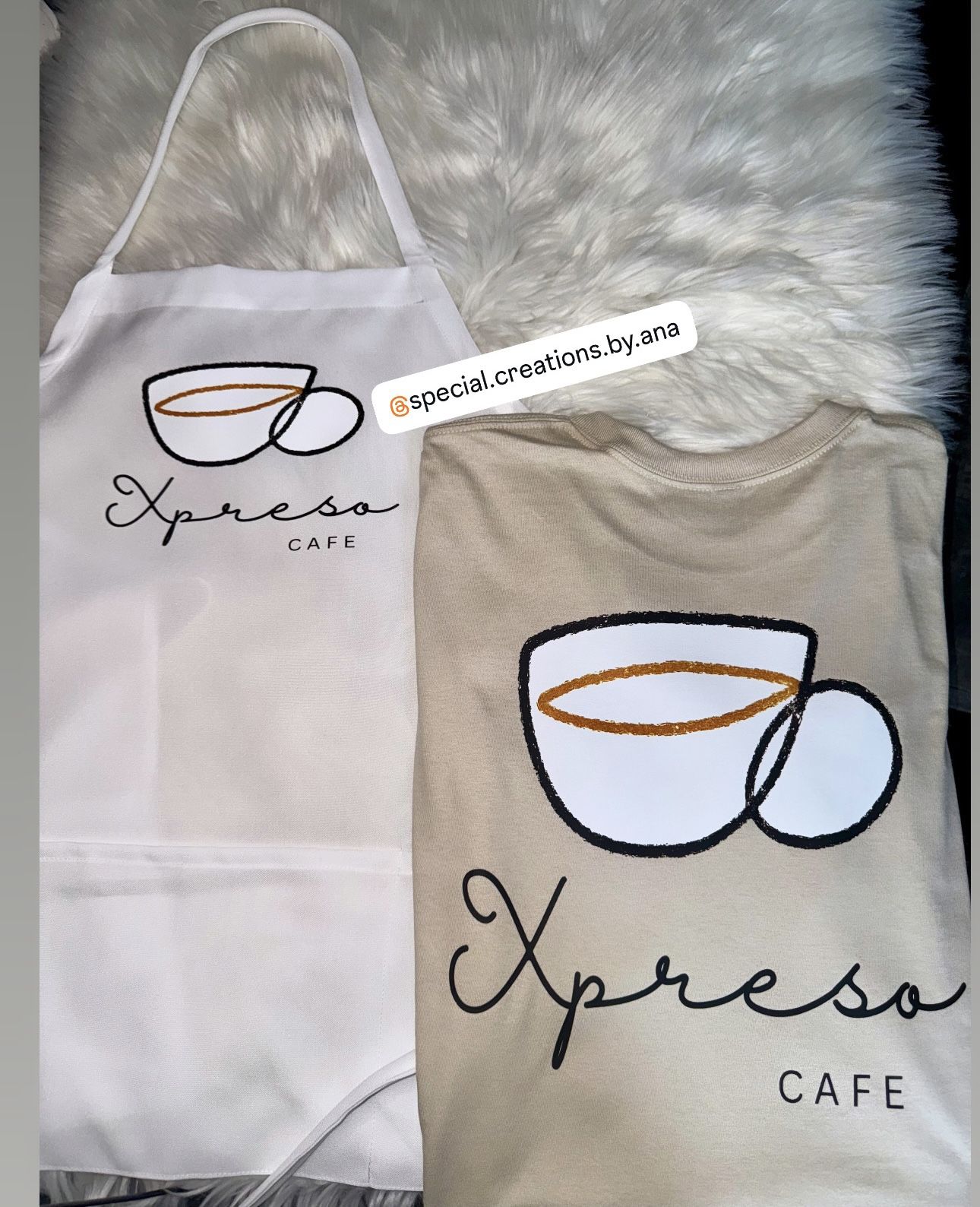 Personalized Business logo apron & shirt π₯