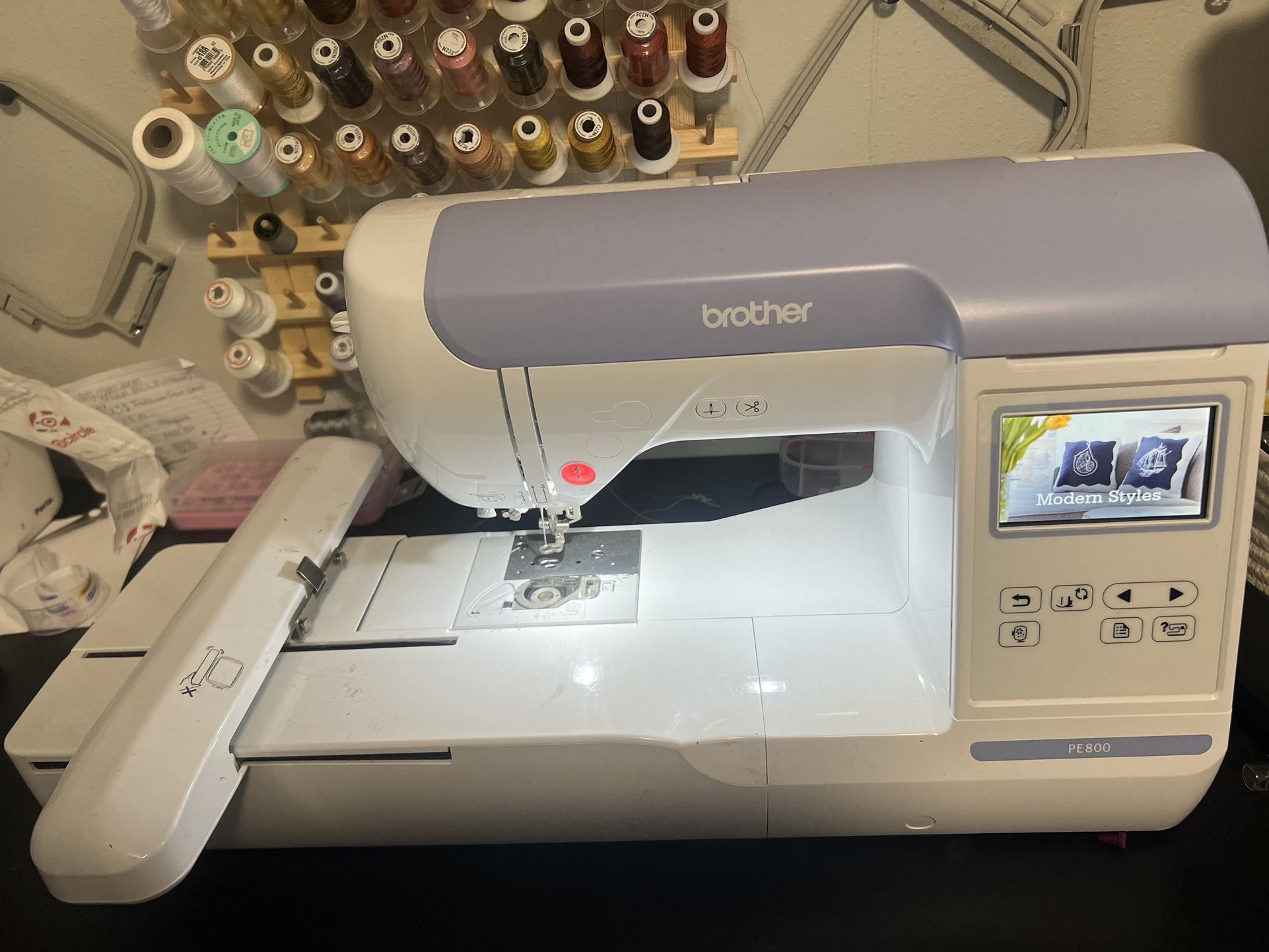 Brother PE800 And Supplies