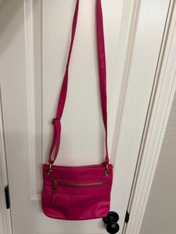 Pink crossbody bag