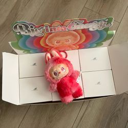 The Monsters Labubu Big Into Energy Blind Box - Love (pink/red)
