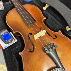 Made in Germany 3/4 Size Violin by Anton Becker 1(contact info removed) Vintage Antique Old