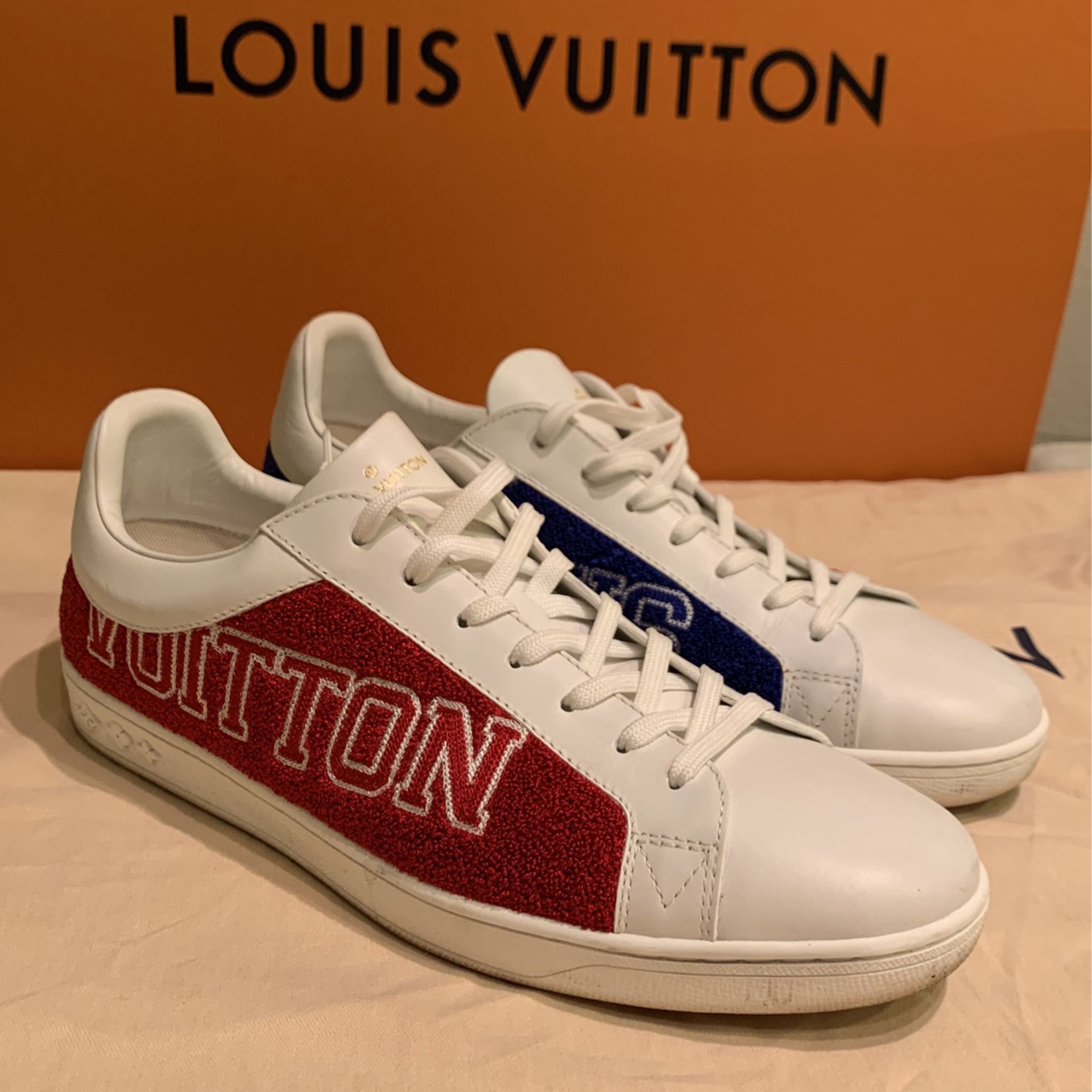 red and blue louis vuittons