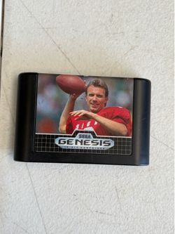 Sega Genesis Joe Montana Football game