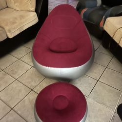 Inflatable Chair And Ottoman