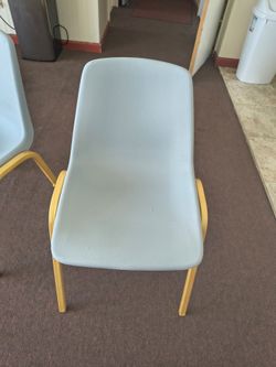Gray and gold chairs