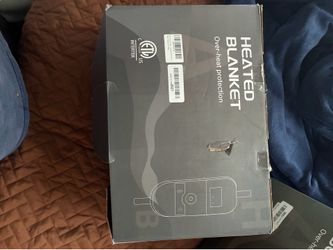 Heated Blanket grey QUEEN SIZE 84x90