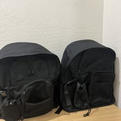 2 Black Backpacks