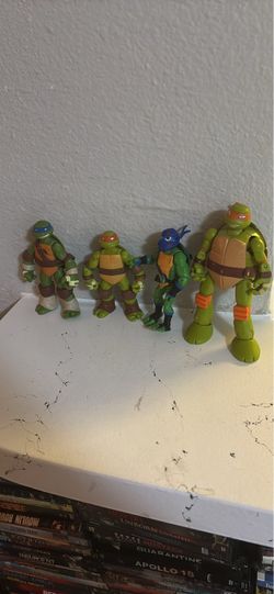 2012 TMNT Nickelodeon Action Figures Toy Lot of 4