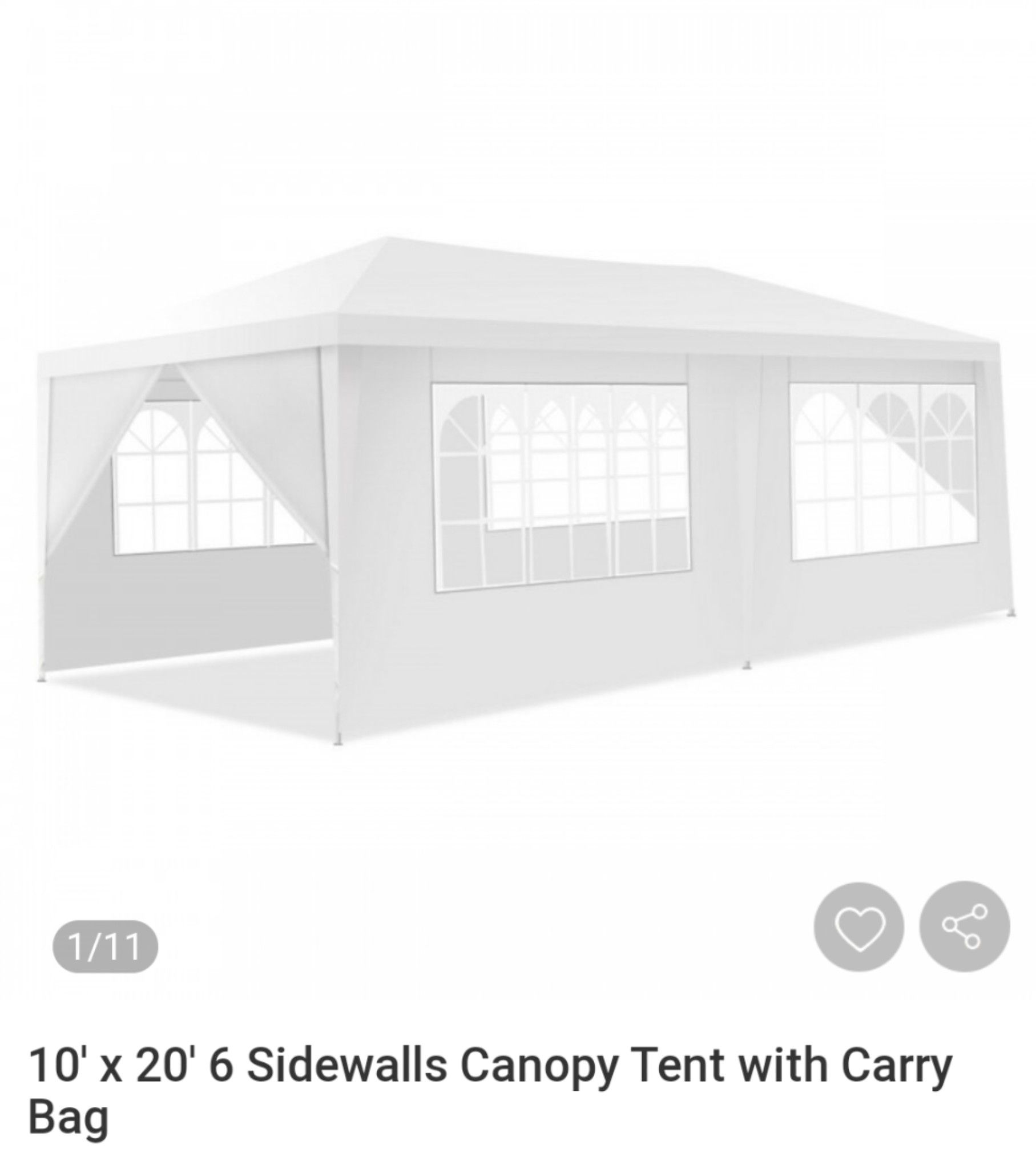 10*20 ft tent with carry bag