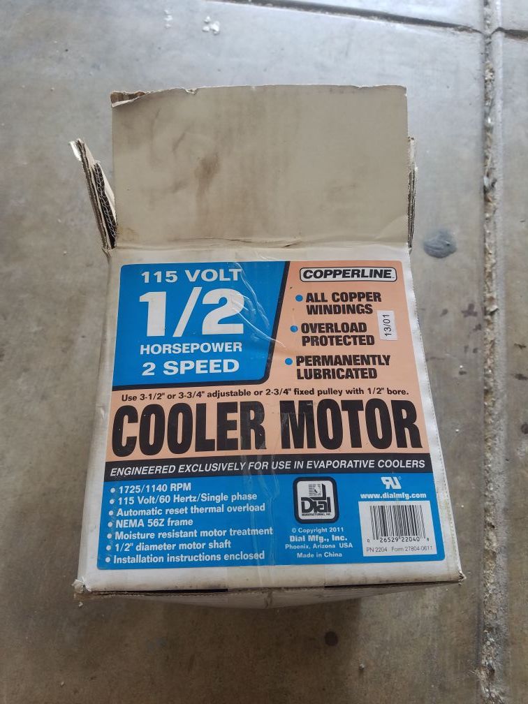 Cooler motor