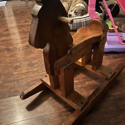 Solid Wood Rocking Horse