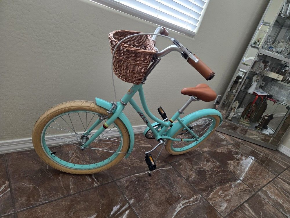 20 Inch ACEGER Bike with Basket, Kids Bicycle for 3-13 Years