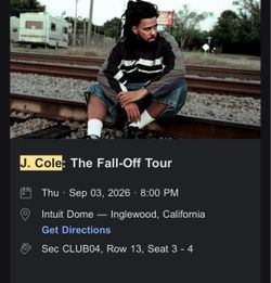 J. Cole Tickets