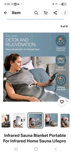 Lifepro Bioremedy Infared Sauna Blanket  MSRP $170