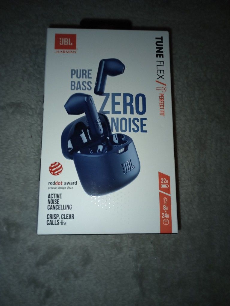 JBL TUNE FLEX Wireless Earbuds (Dark Blue)