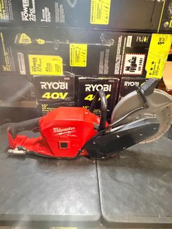 Milwaukee TOOL ONLY  M18 FUEL ONE-KEY 18V Lithium-Ion Brushless Cordless 9 in. Cut Off Saw USED $500