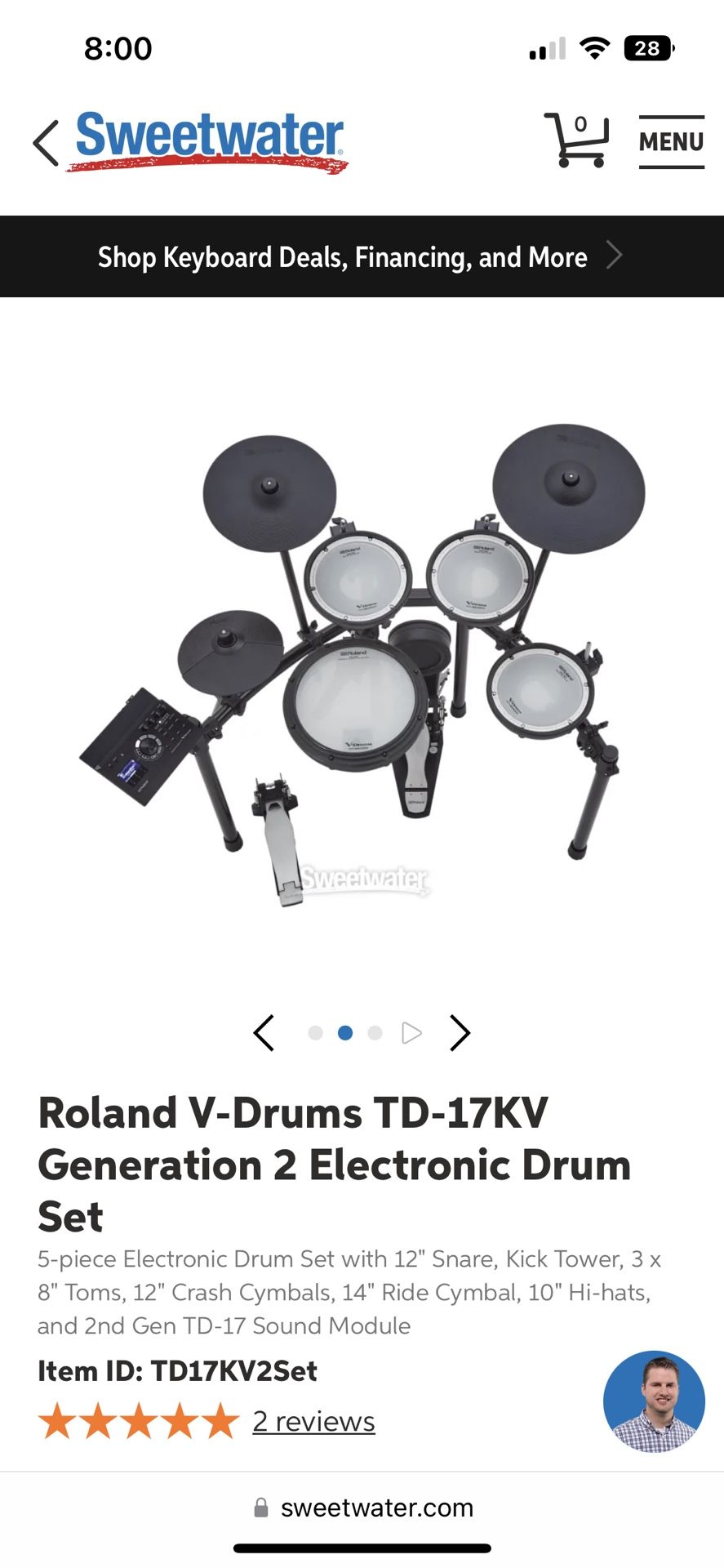 Electric Drum Set 