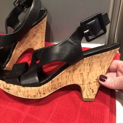 Franco Sarto Wedge Sandals. Size 9 1/2M. 