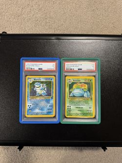 Pokemon Blastoise & Venusaur Base Set 2 Sequential PSA 5 Pair 