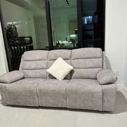 Grey Couch Recline