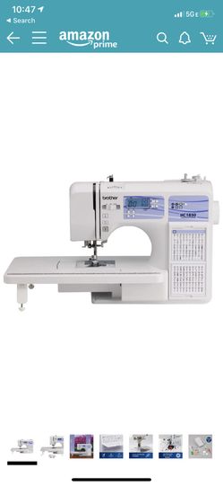 Brother HC1850 Sewing and Quilting Machine, 185 Built-in Stitches, LCD Display, 8 Included Feet