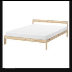 Solid Wood Full Bed Frame And Mattress