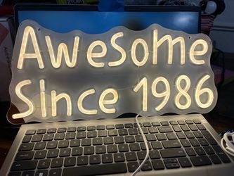 Awesome Since 1986 LED Neon Sign