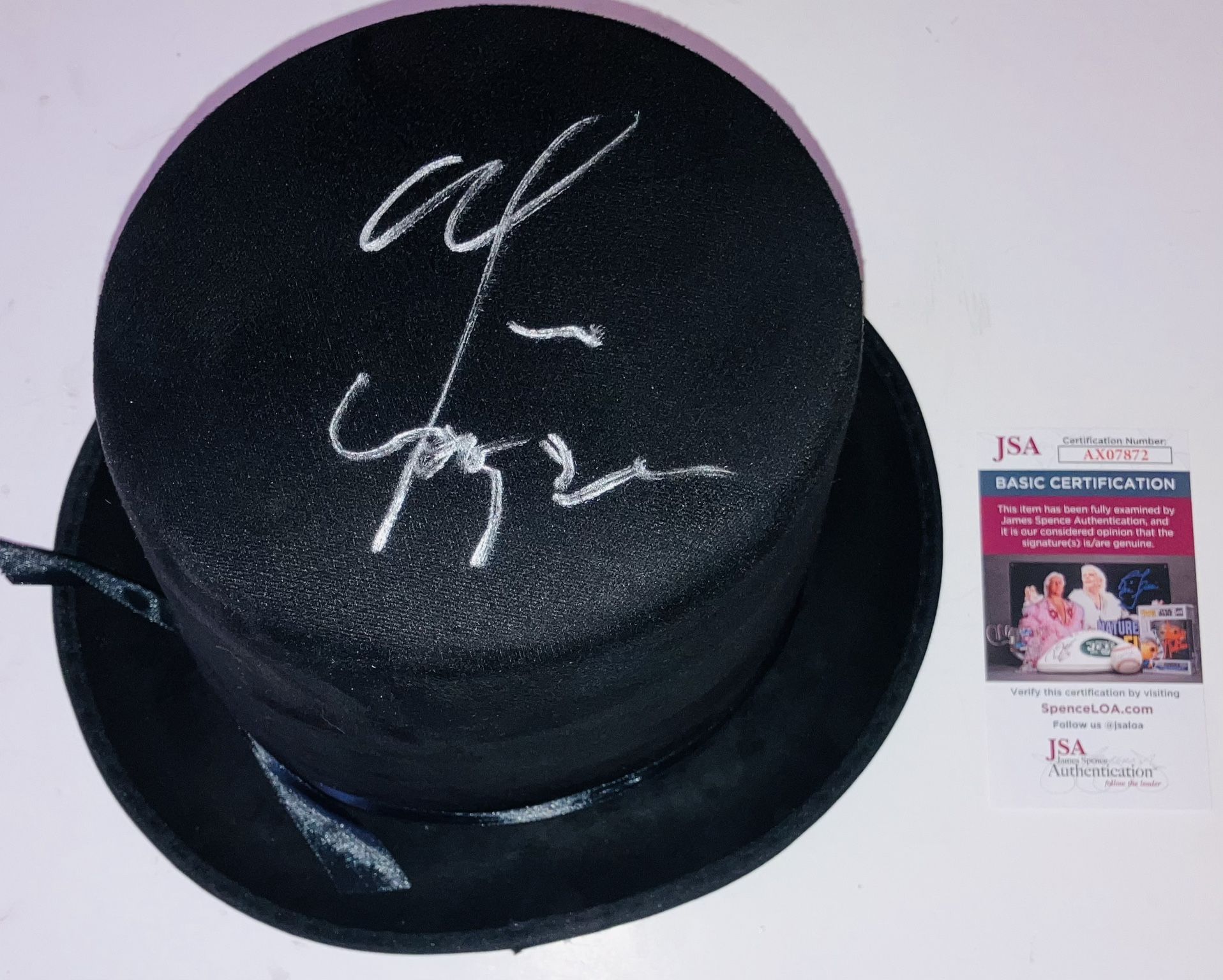 ALICE COOPER SIGNED AUTOGRAPHED BLACK TOP HAT SCHOOLS OUT LEGEND JSA COA RARE!