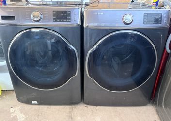 SAMSUNG. WASHER AND GAS DRYER
