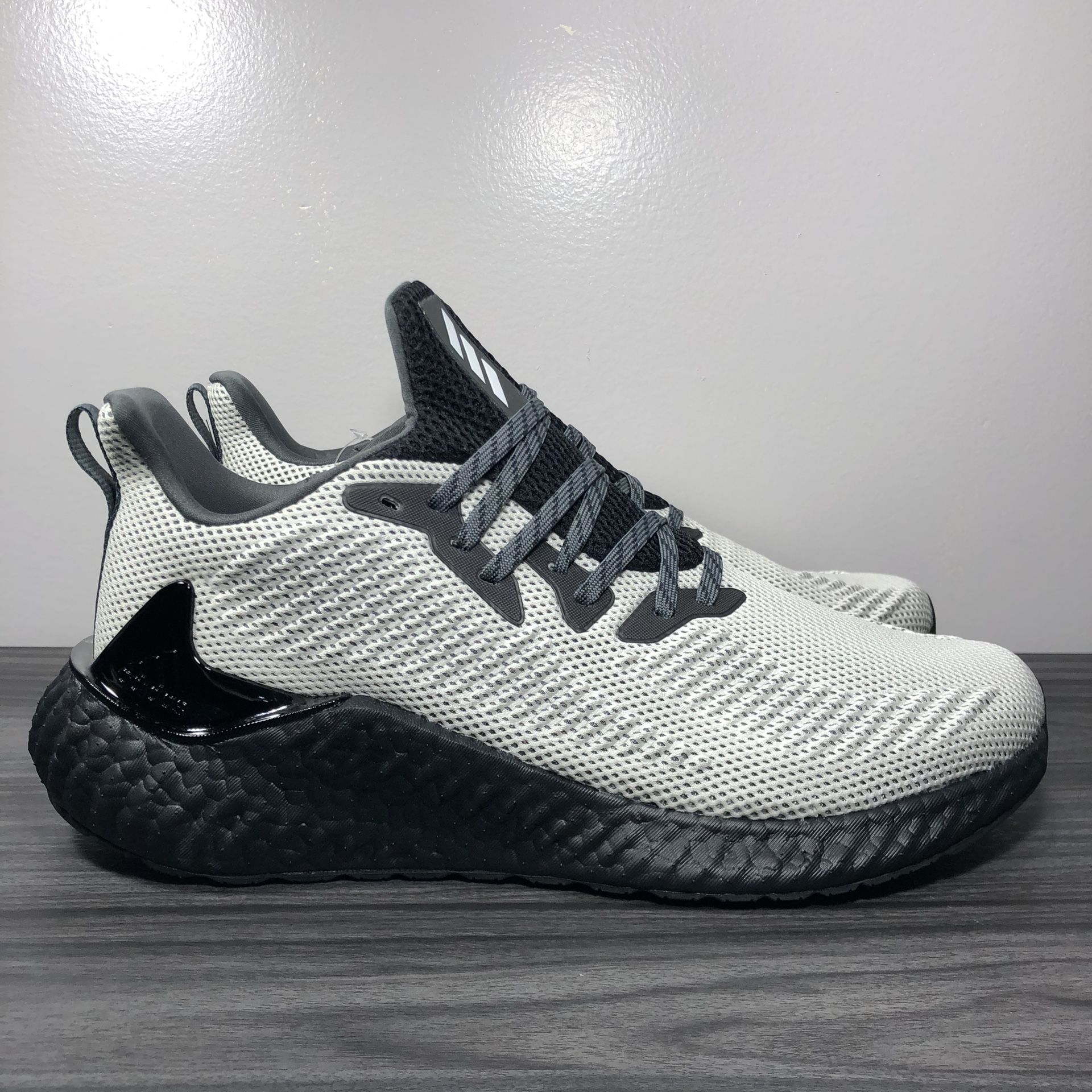 Adidas Alphaboost White/Black Men's Running Shoes