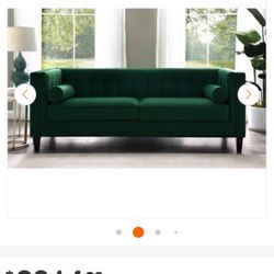 Hunter Green Sofa