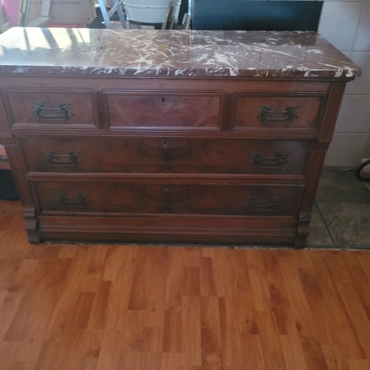 Dresser With Marble Top