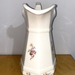 Antique Floral Pitcher