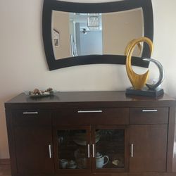 Buffet Cabinet And Mirror