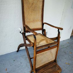 Antique New Haven Reclining Chair On Castors 