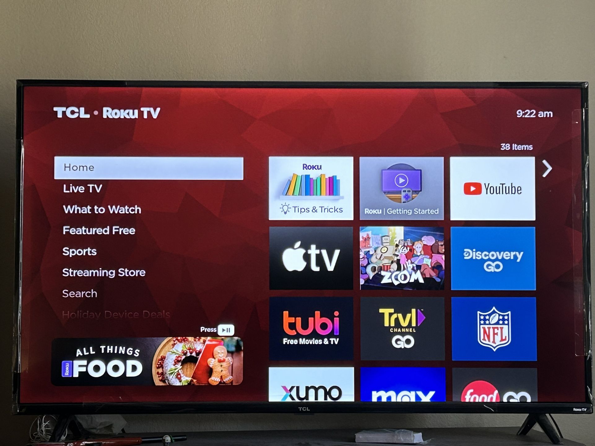 50in TCL Roku Tv