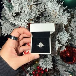Pear Pandora Promise Ring