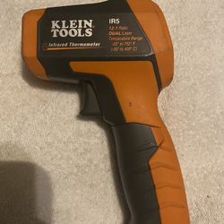 klein tools IR5 Optical Resolution (Distance-to-spot) is 12:1 • Features include dual-laser targeting; auto-scan; max/min/avg/diff; high/low alarm; ba