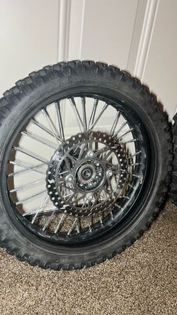 60/100-14 Dirt Bike Front Wheel and Tire