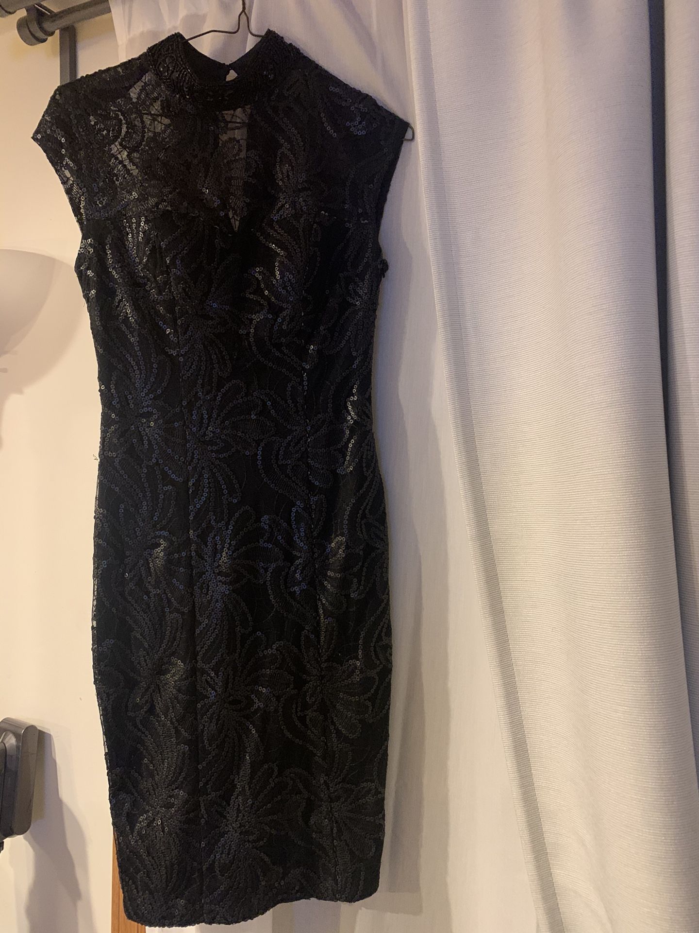 Sue Wong Black sequin dress