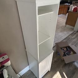 Corner Stand With Shelves And Cabinet Door 