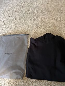 Essentials hoodie black size Medium