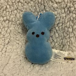 Blue Peeps Plush Keychain 