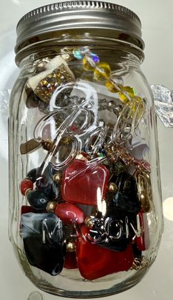 Mix New And Used Jewelry Jar.