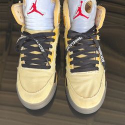 Jordan off white 5’s size 11