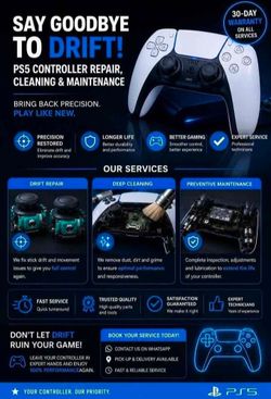 🎮 PS5 Controller Drift Repair