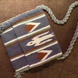 NATIVE AMERICAN INDIAN WOVEN SASH BAG