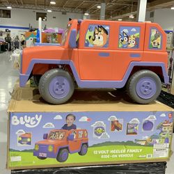 Bluey 12 volt heeled family ride on vehicle
