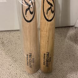 Wood Baseball Bats Rawlings (2) Ready For Fall Season 